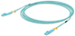 1m LC/LC 10GB Duplex 50/125 Multimode OM3 Fiber Patch Cable Aqua
